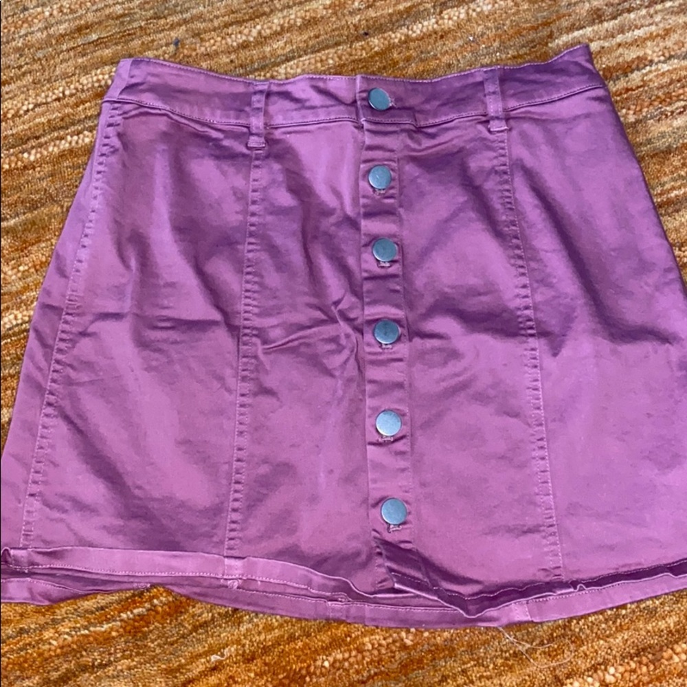 Button down skirt